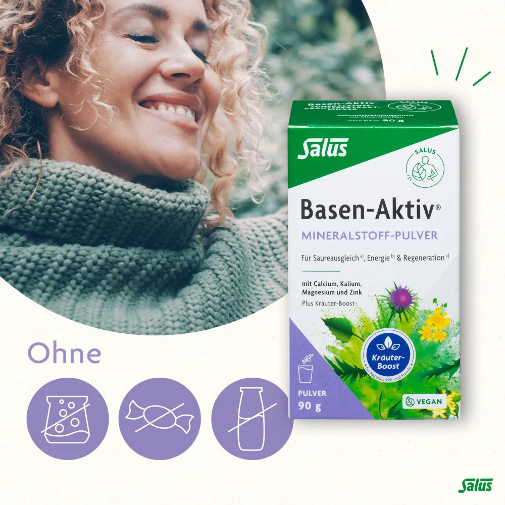 Basen-Aktiv® Säureausgleich Mineralstoff-Kräuterextrakt-Pulver>Salus