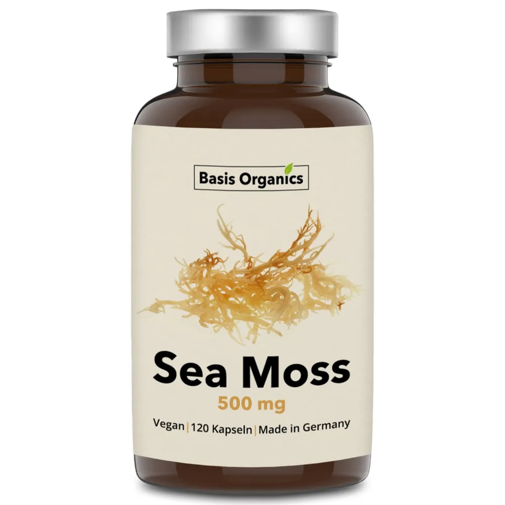 Basis Organics® Sea Moss Kapseln aus der Alge Irish Moss> Hot