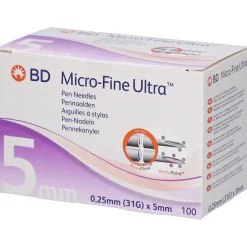 BD Micro-Fine Ultra Pen-Nadeln 0,25 mm (31G) x 5 mm> Sale
