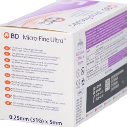 BD Micro-Fine Ultra Pen-Nadeln 0,25 mm (31G) x 5 mm><noscript><img width=