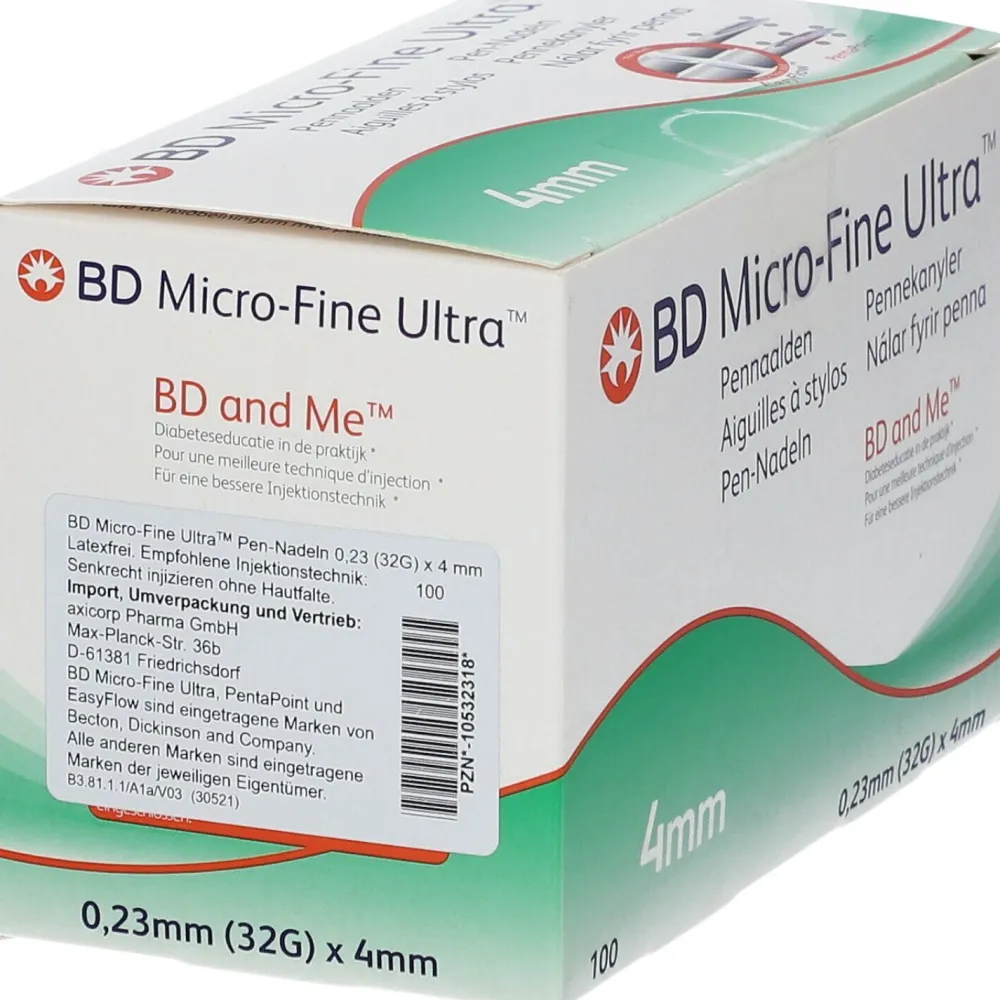 BD Micro-Fine Ultra™ + Pen Nadeln 0,23 x 4 mm 32 G> Discount