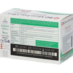 BD Micro-Fine Ultra™ + Pen Nadeln 0,23 x 4 mm 32 G><noscript><img width=