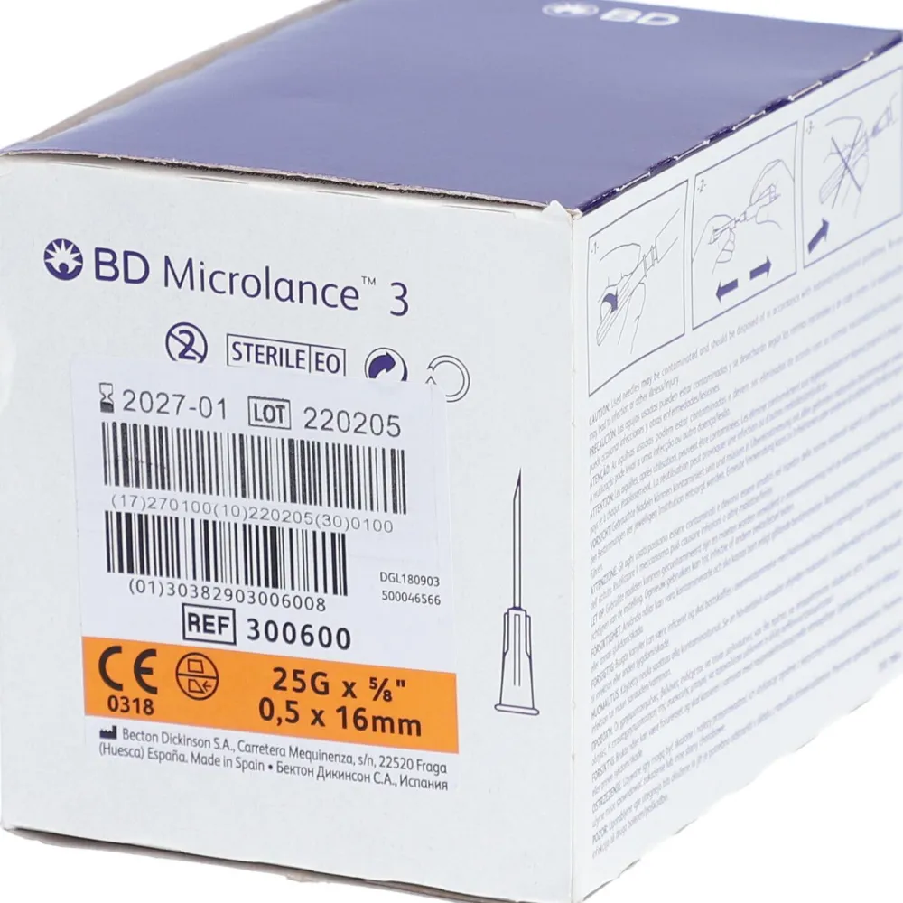 BD Microlance Kanüle 25 G 5/8 0,5 x 16 mm| New