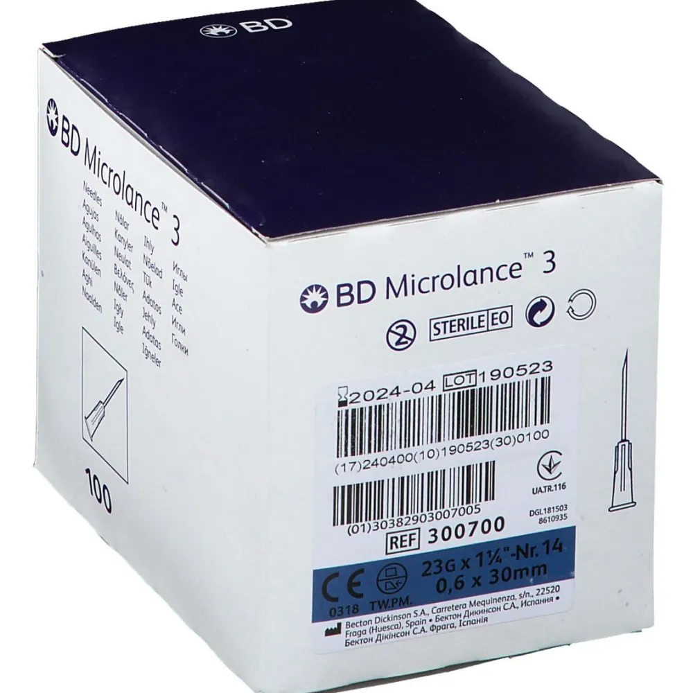 Microlance 3 Kanülen 23 G 1/4 0,6 x 30 mm>BD Best