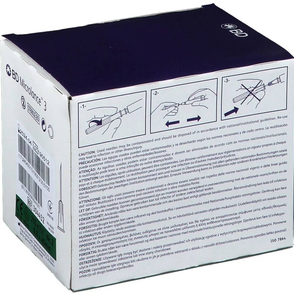 Microlance 3 Kanülen 21 G 1 1/2 0,8 x 40 mm|BD