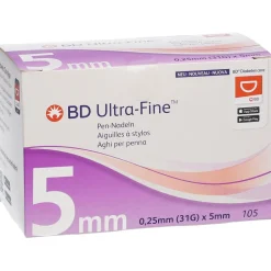 BD Ultra-Fine™ Pen-Nadeln 5 mm (0,25 mm / 31G)| Hot