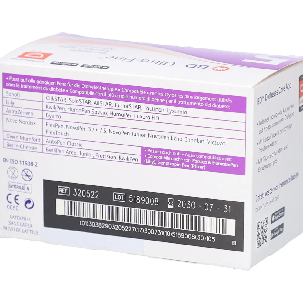BD Ultra-Fine™ Pen-Nadeln 5 mm (0,25 mm / 31G)| Discount