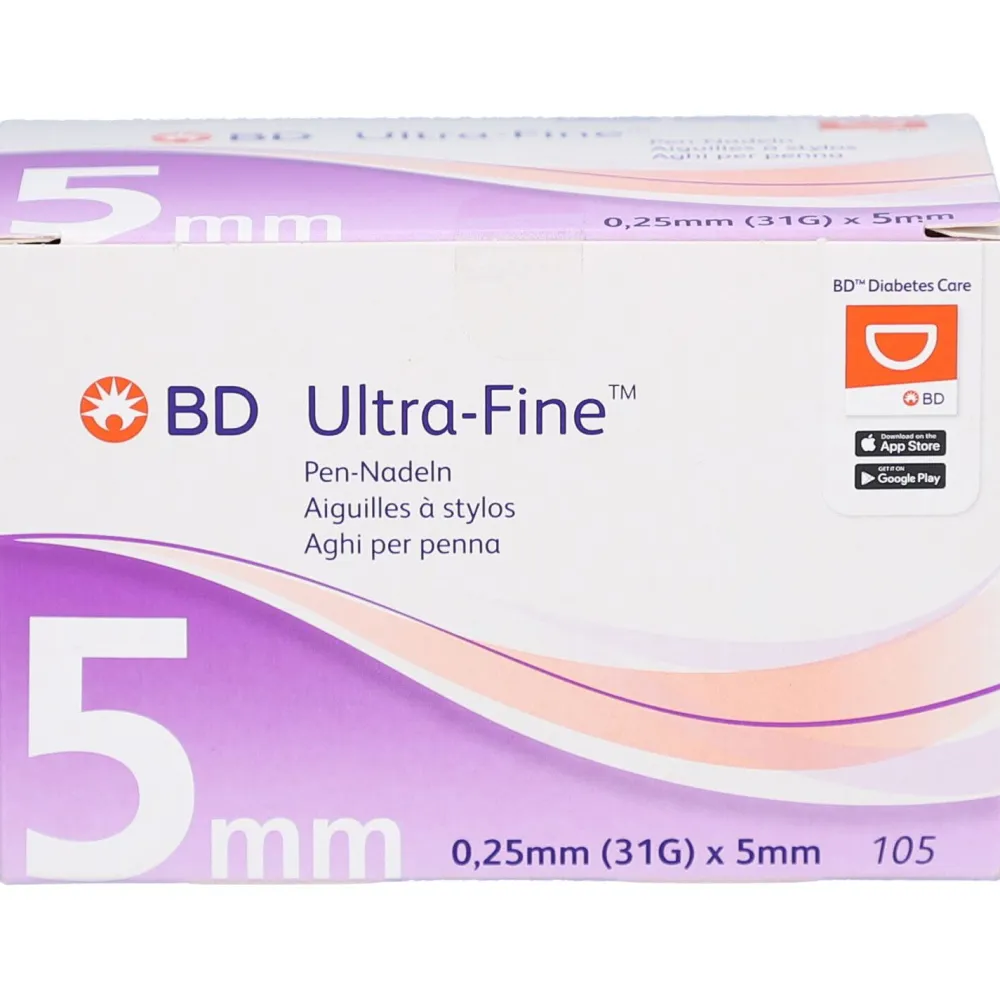 BD Ultra-Fine™ Pen-Nadeln 5 mm (0,25 mm / 31G)| Discount