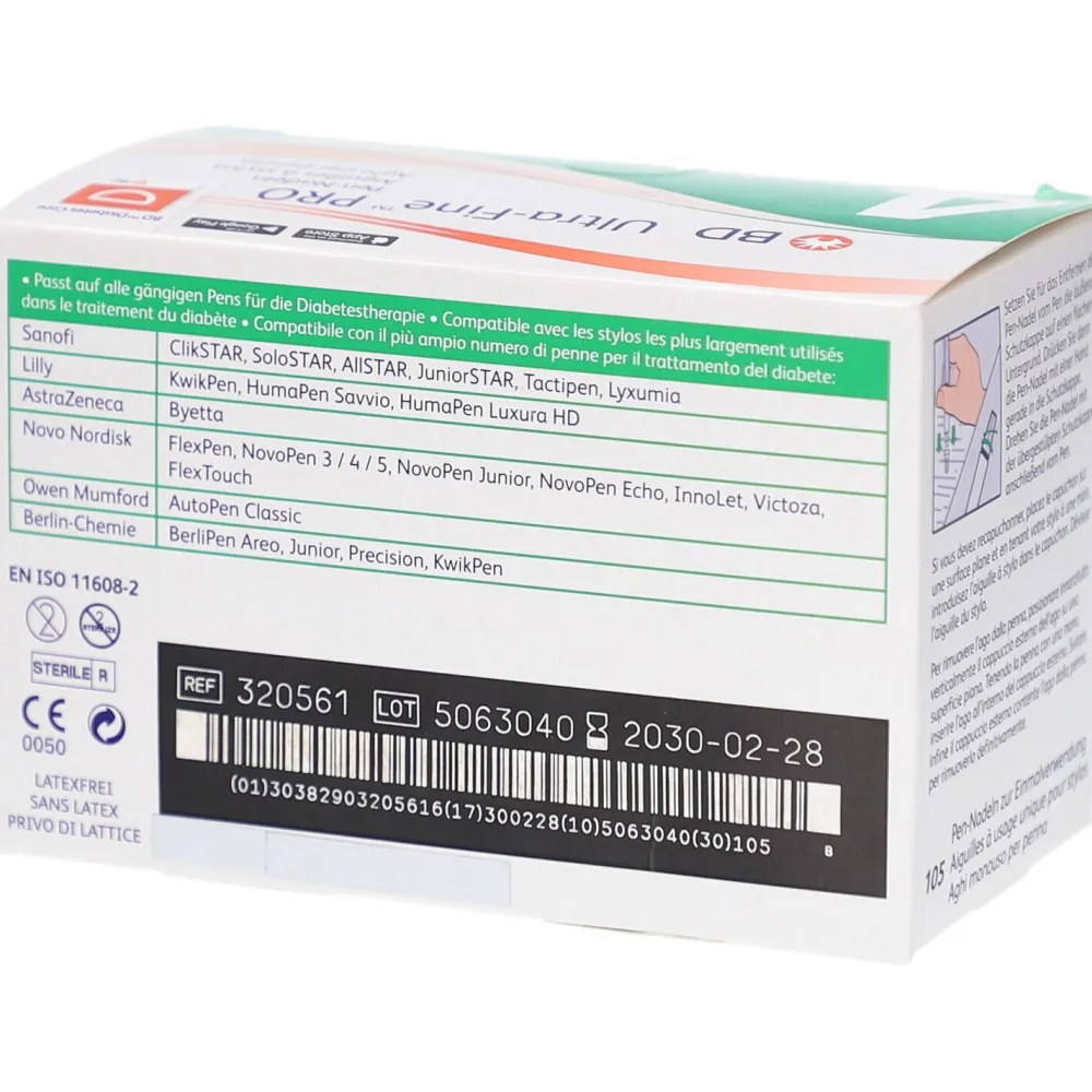 BD® Ultra-Fine PRO Pen-Nadeln 0,23 mm (32G) x 4 mm> Clearance