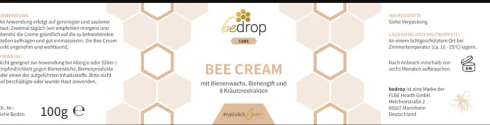 Creme-Set | Bee Cream Bienengift Salbe + Propolis Cream Propolis Salbe>bedrop Best