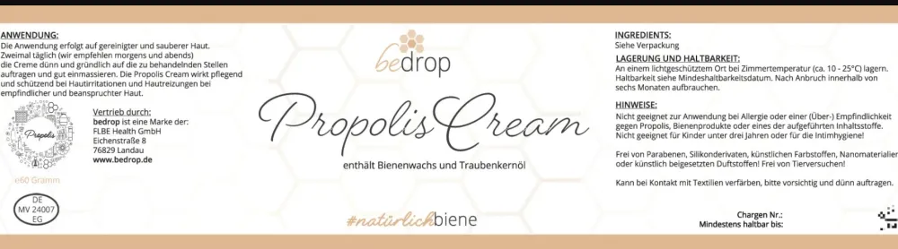 Creme-Set | Bee Cream Bienengift Salbe + Propolis Cream Propolis Salbe>bedrop Best