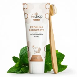 Pronuka Zahnpasta ohne Fluorid | Zahncreme für Parodontose & Zahnfleischentzündung|bedrop Best