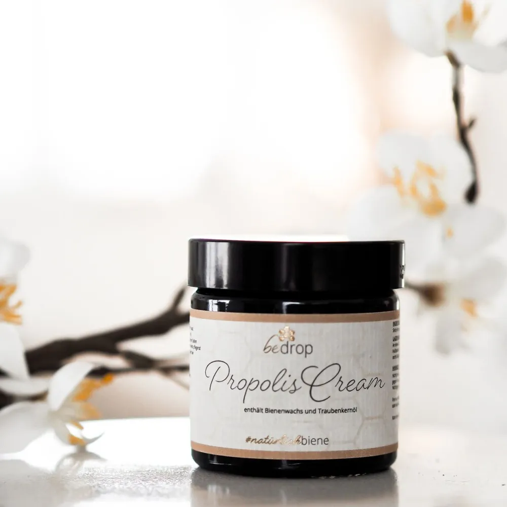 Propolis Salbe Creme Hochdosiert mit Bienenwachs & Traubenkernöl|bedrop