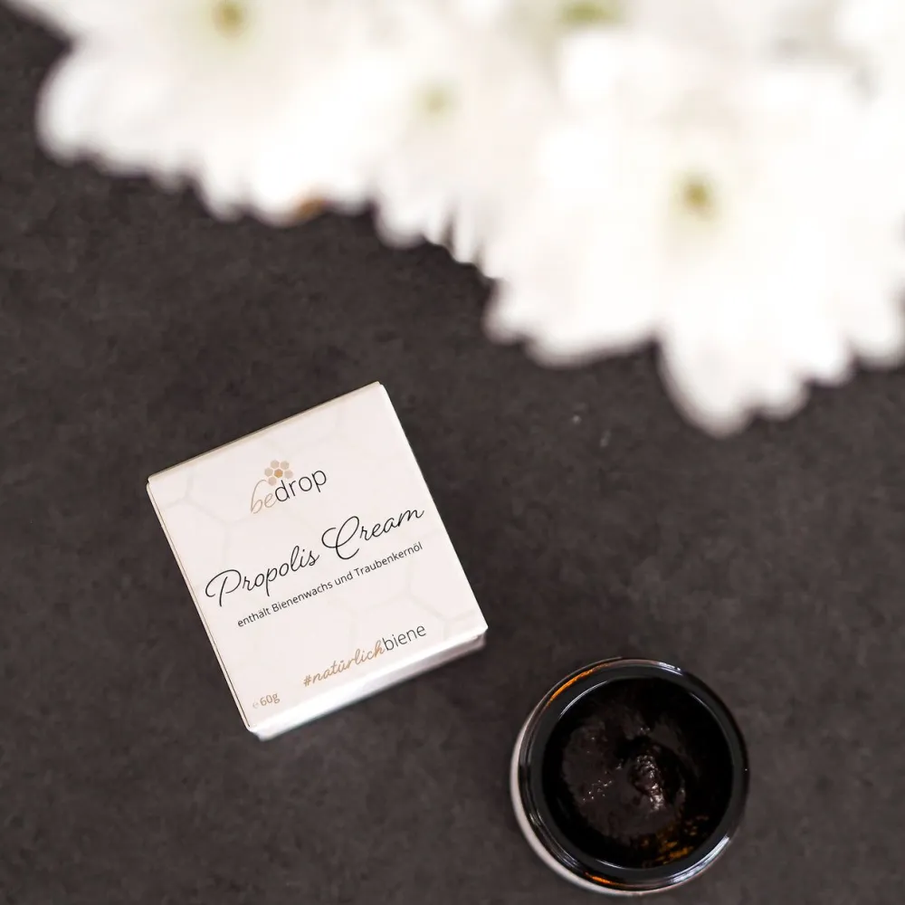 Propolis Salbe Creme Hochdosiert mit Bienenwachs & Traubenkernöl|bedrop
