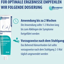 Behrend Hämorrhoiden Gel - bei inneren & äußeren Hämorrhoiden, Analjucken, Analfissuren & Proktitis – Hämorrhoiden Salbe reduziert Schmerzen, Juckreiz & Brennen><noscript><img width=