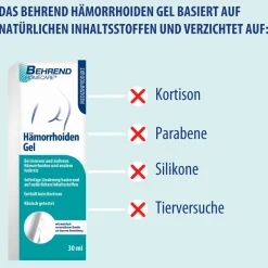 Behrend Hämorrhoiden Gel - bei inneren & äußeren Hämorrhoiden, Analjucken, Analfissuren & Proktitis – Hämorrhoiden Salbe reduziert Schmerzen, Juckreiz & Brennen><noscript><img width=