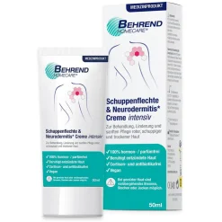 Behrend – Schuppenflechte & Neurodermitis Creme bei geröteter, trockener & schuppiger Haut – Psoriasis & Ekzem Salbe reduziert den Juckreiz & beruhigt entzündete Haut> Hot