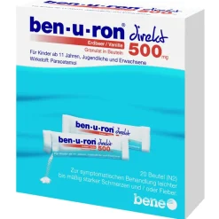 ben-u-ron® direkt 500 mg Granulat Erdbeer/Vanille> New