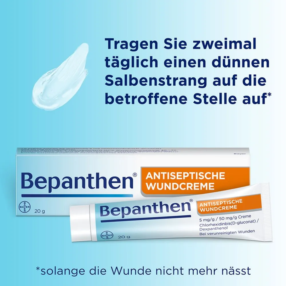 Bepanthen® Antiseptische Wundcreme zum Schutz vor Wundinfektion| Best