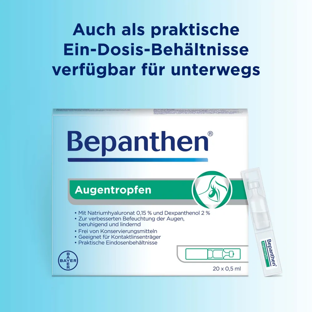 Augentropfen – bei trockenen, geröteten, juckenden oder brennenden Augen>Bepanthen Best
