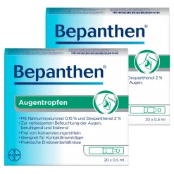 Augentropfen in praktischer Einzeldosis – bei trockenen, geröteten, juckenden oder brennenden Augen|Bepanthen Discount
