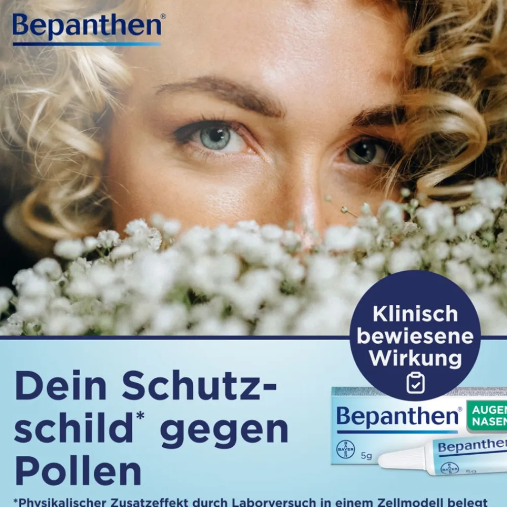 Bepanthen Augen- und Nasensalbe – sanft und wirksam bei leichten, oberflächlichen Schädigungen in Auge und Nase| Online