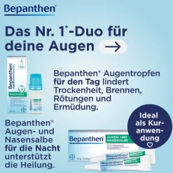 Bepanthen Augen- und Nasensalbe – sanft und wirksam bei leichten, oberflächlichen Schädigungen in Auge und Nase| Online