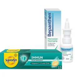 Bepanthen® Meerwasser-Nasenspray + Supradyn® Immun> Clearance
