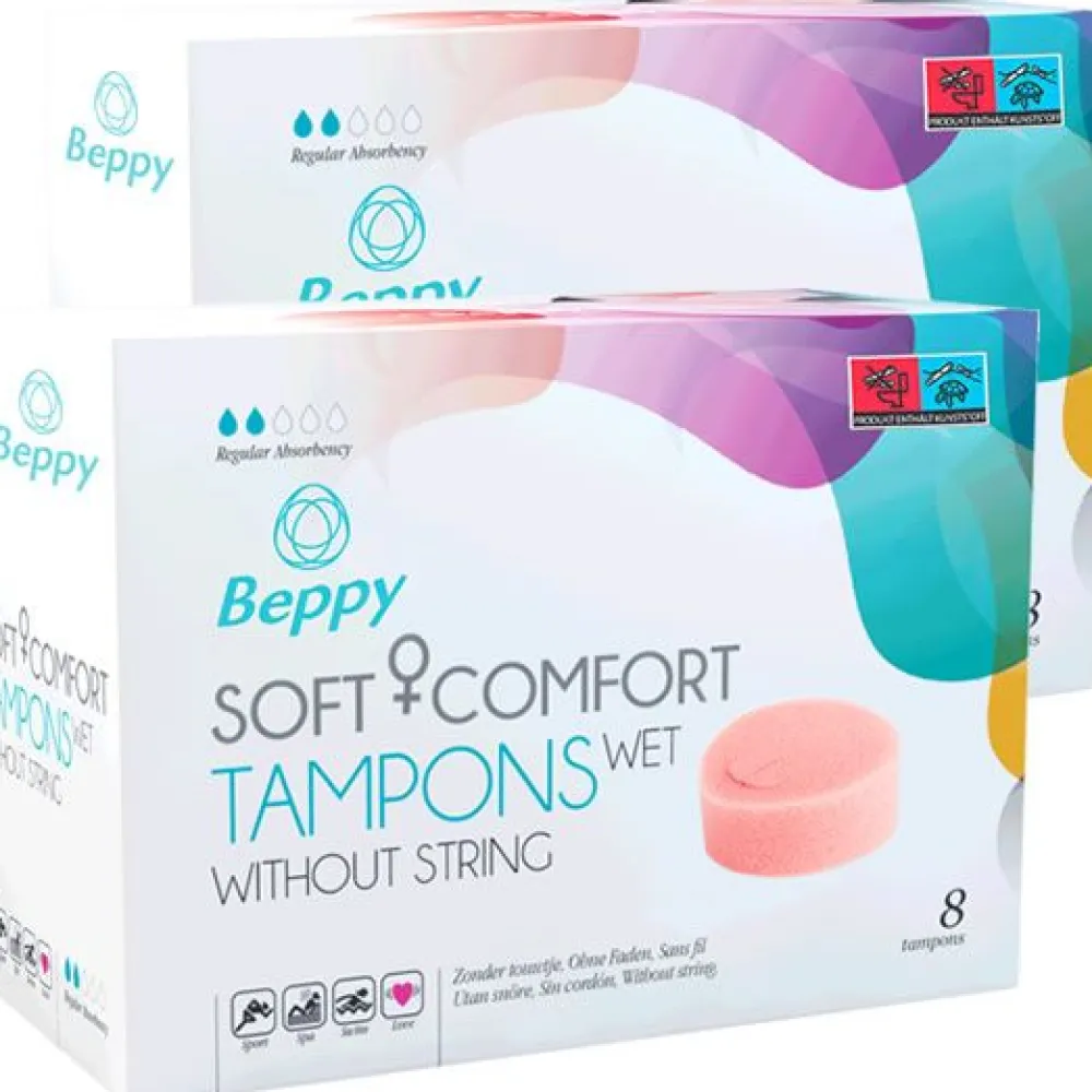 *WET* Soft + Comfort Tampons without String>Beppy Clearance