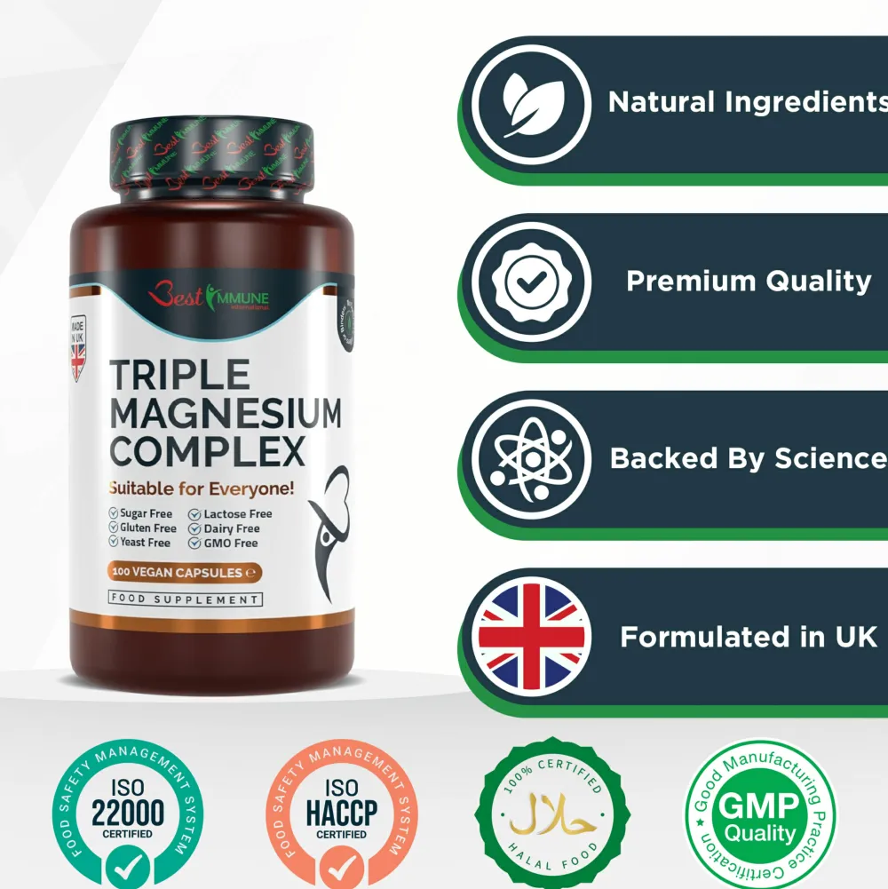 Best Immune Dreifacher Magnesiumkomplex Citrat L-Ascorbat Oxid| Sale