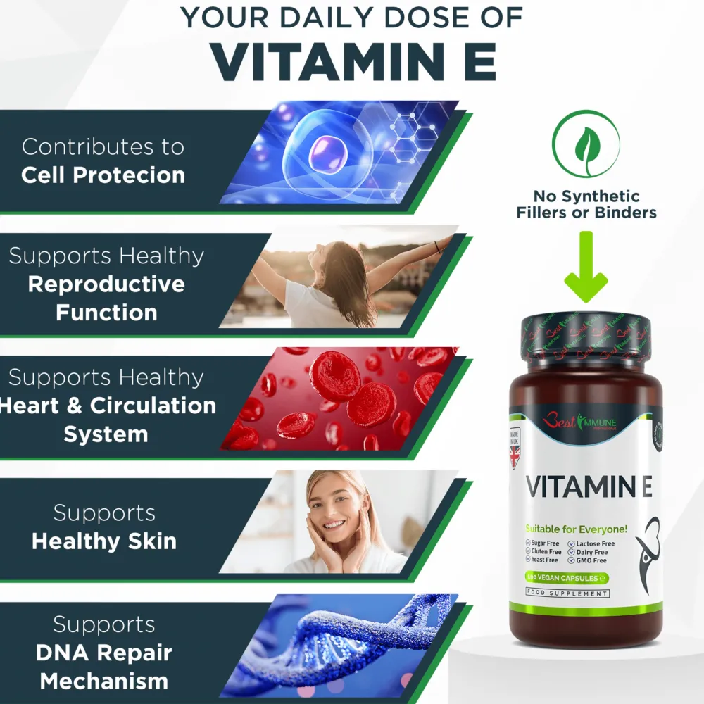 Best Immune Natürliches Vitamin E 500 IE| Online