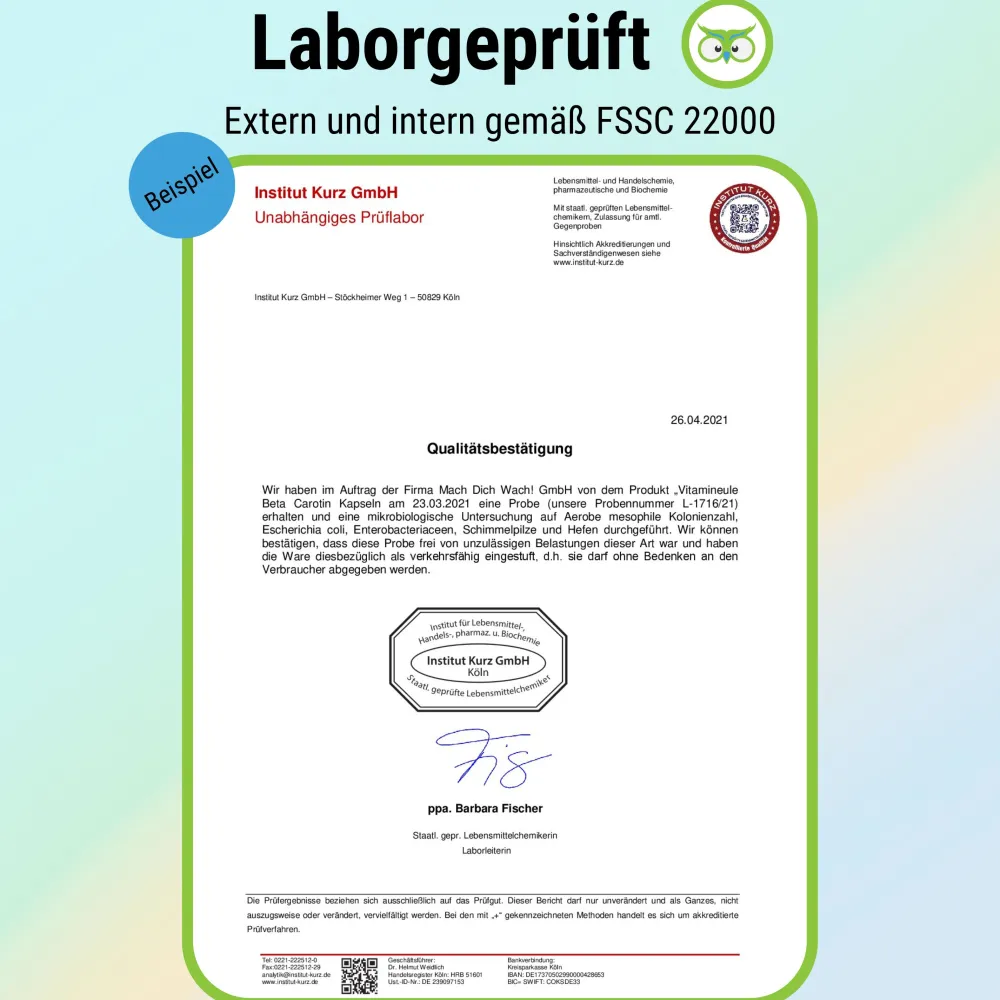 Beta Carotin Kapseln - ®|Vitamineule New