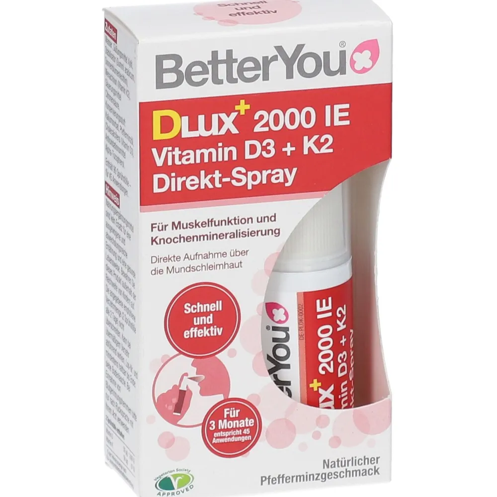 BetterYou® DLUX 2000 IE Vitamin D3+K2 Direkt-Spray> Outlet