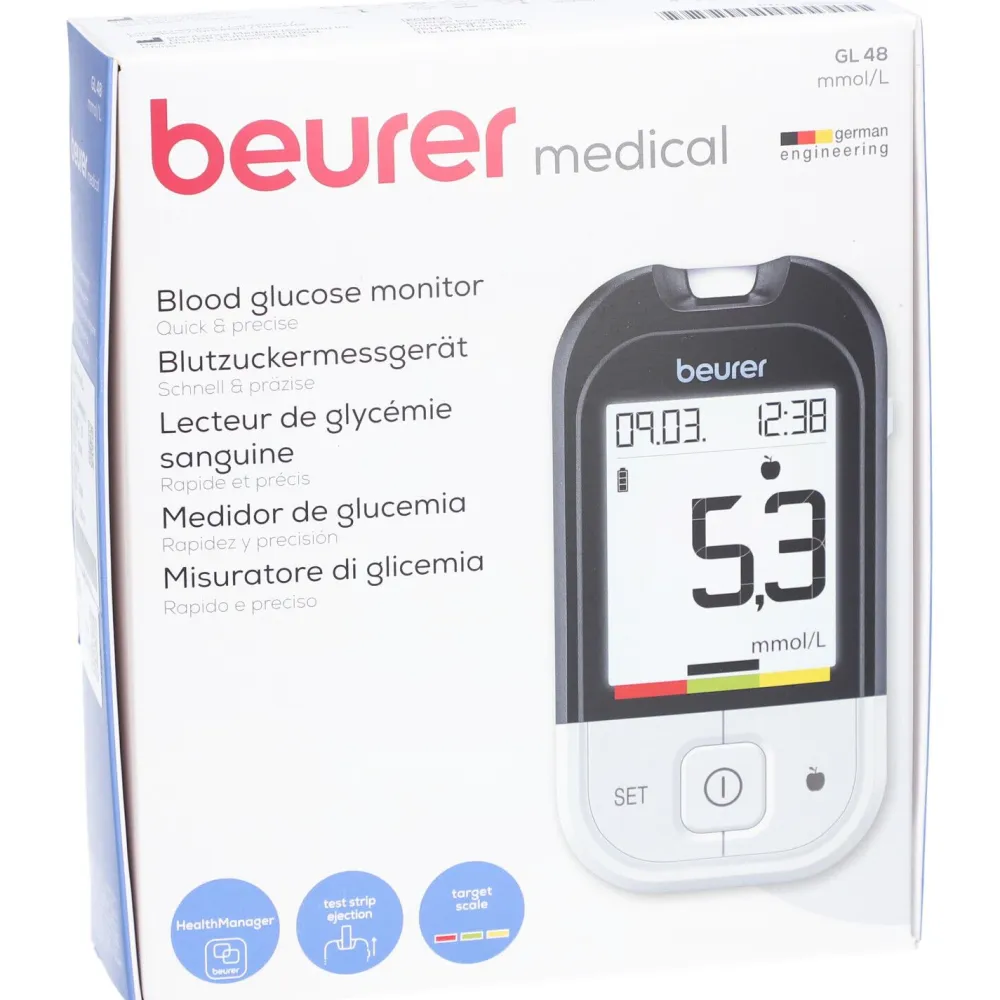 Blutzuckermessgerät GL 48 mmol/L>beurer