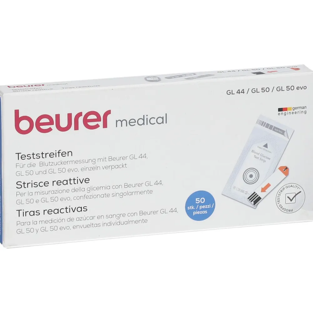 Blutzucker-Teststreifen GL44/50 Folie|beurer Clearance
