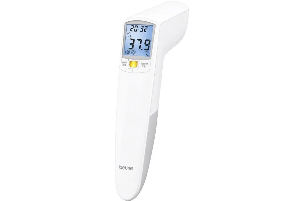 Kontakloses Fieberthermometer weiß FT 100 Temperaturmessung LED-Alarm>beurer Sale