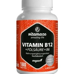 B12 1.000 µg hochdos. + B9 + B6 vegan>vitamaze Best