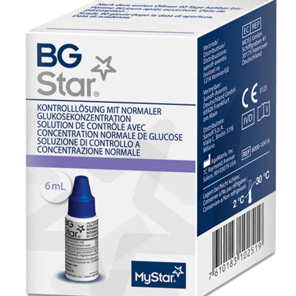 ® Kontrolllösung mit normaler Glukosekonzentration|Bgstar Online