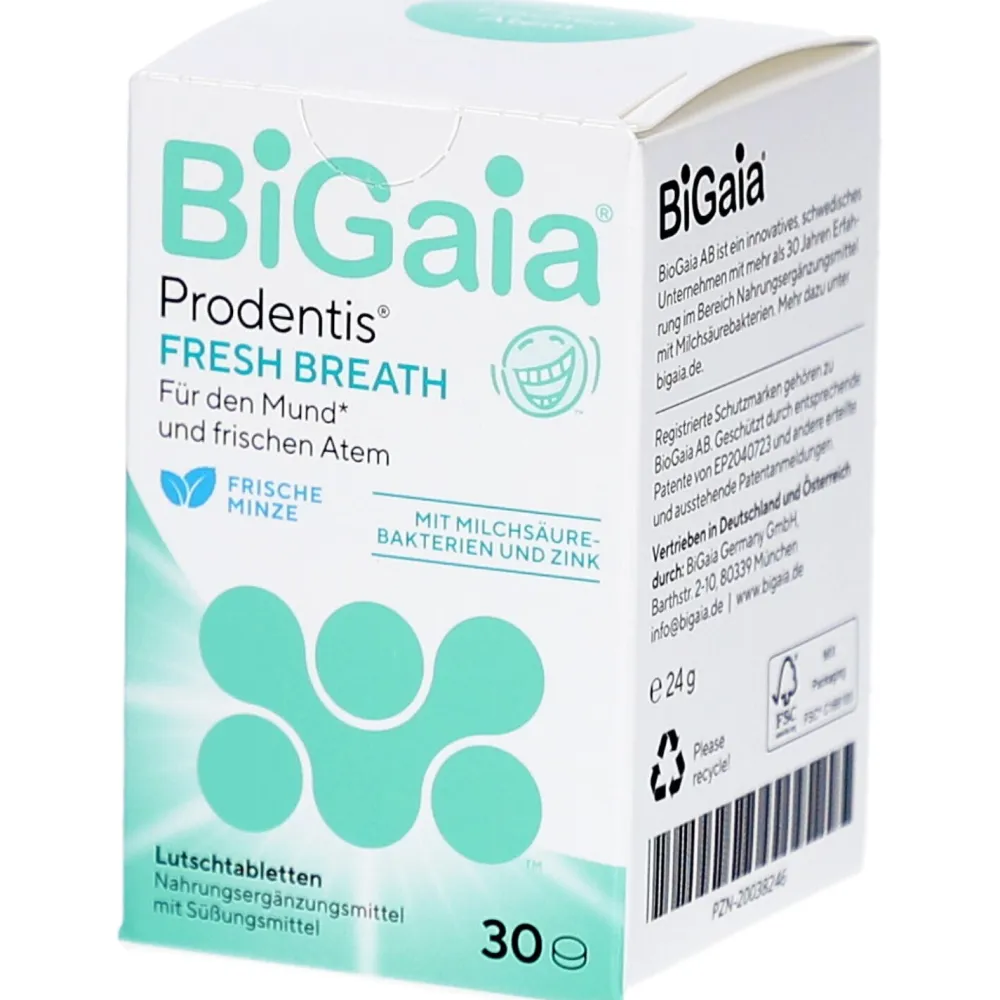 Prodentis® Fresh Breath– Probiotische Lutschtabletten Frische Minze|BiGaia Discount