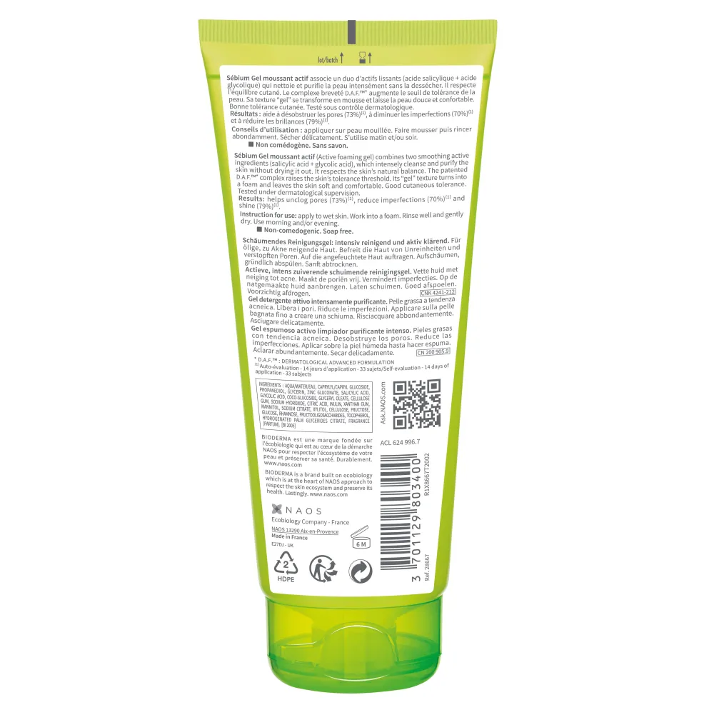 BIODERMA Sébium Gel moussant actif Reinigungsgel| Discount
