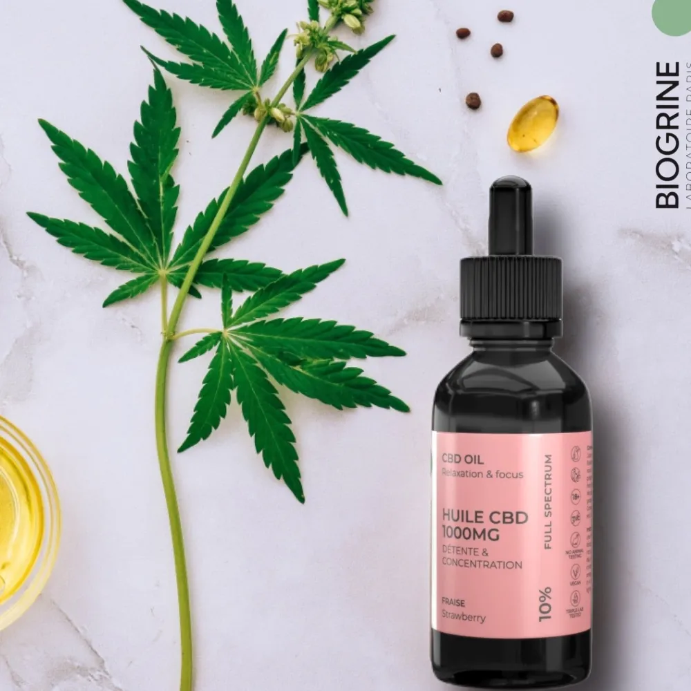 BIOGRINE CBD-ÖL 10 % Erdbeer> Hot