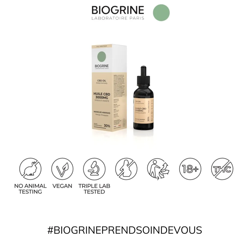 BIOGRINE CBD-ÖL 30 % Mango-Ananas| Sale