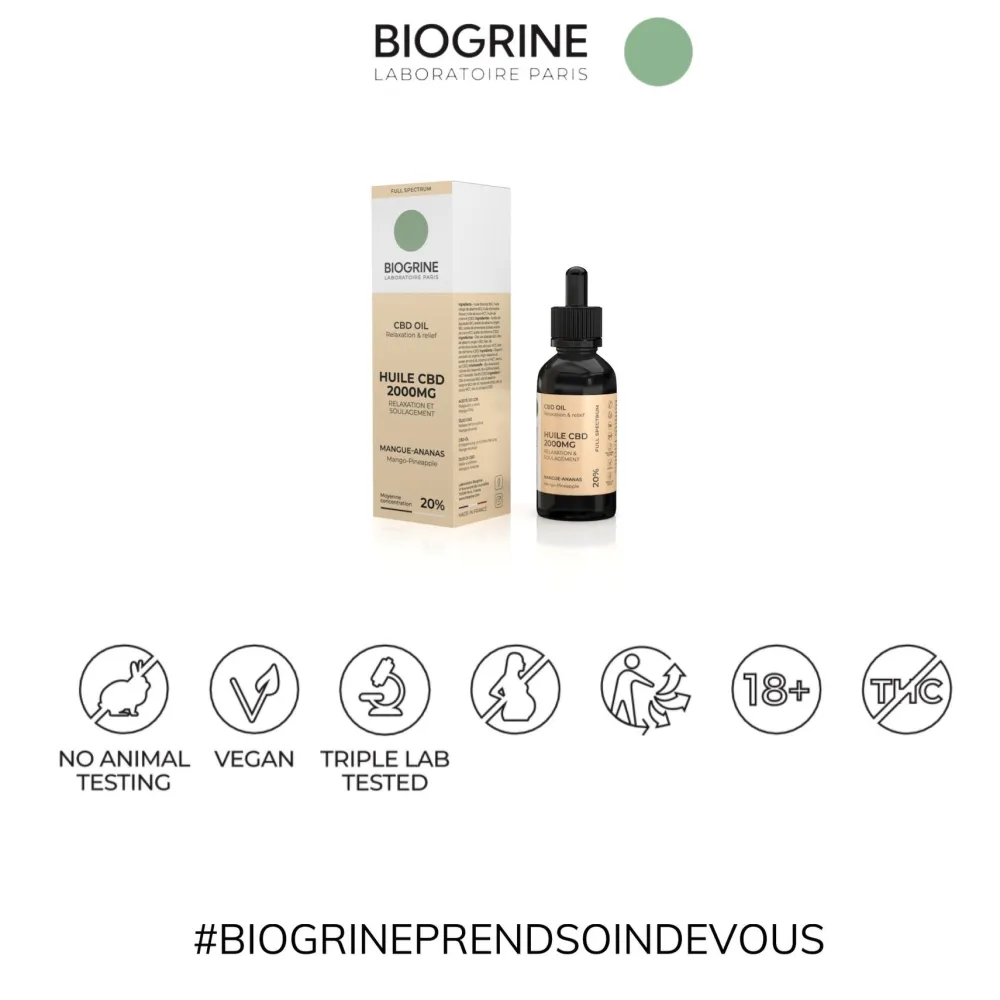 BIOGRINE CBD-ÖL 20 % Mango-Ananas> Clearance