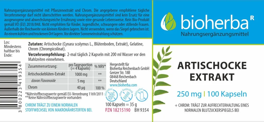 Bioherba Artischocke Еxtrakt Kapseln> Best