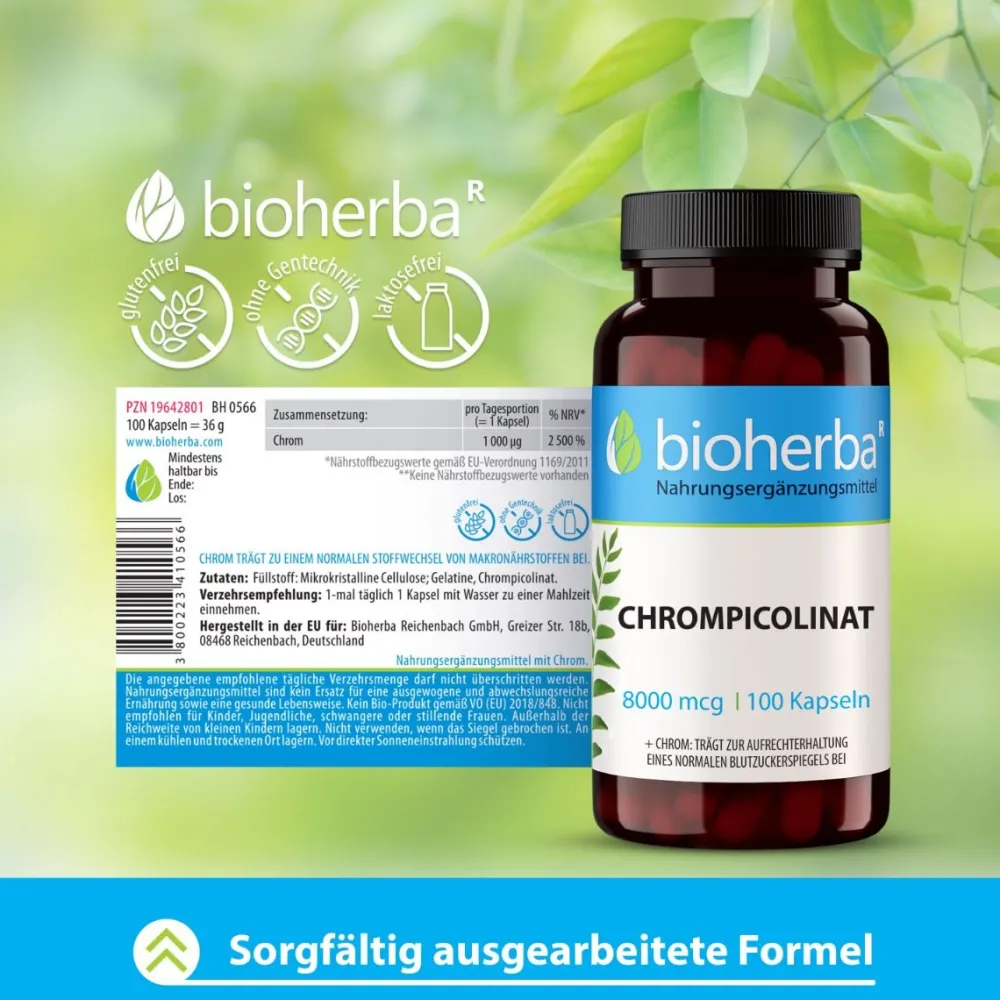 Bioherba Chrompicolinat Kapseln| Clearance