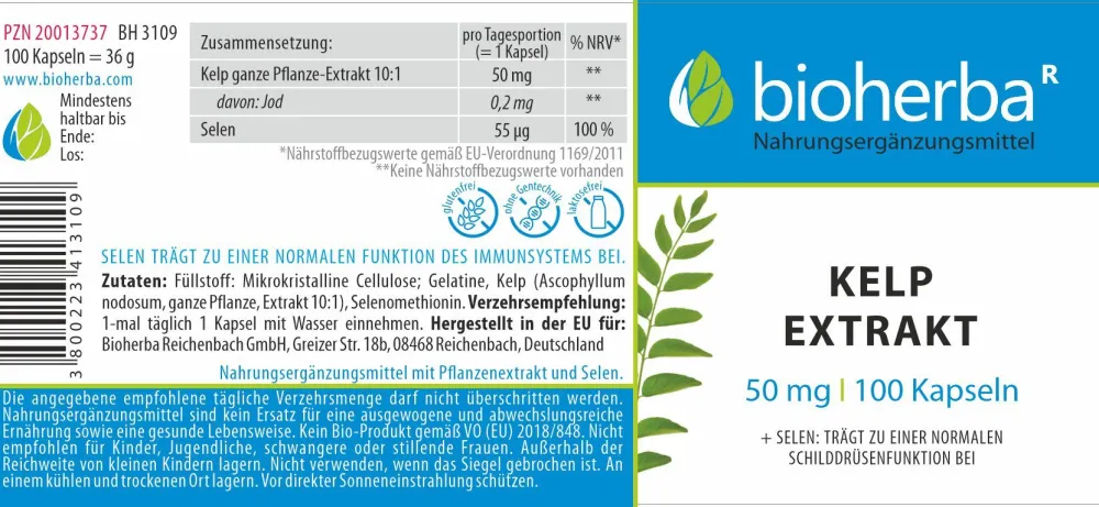 Bioherba Kelp Extrakt Kapseln> New