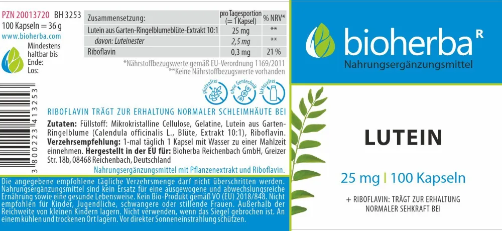 Bioherba Lutein Kapseln> Online
