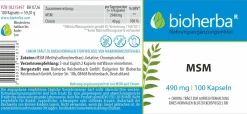 Bioherba MSM Kapseln> Hot