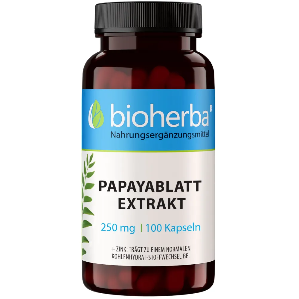 Bioherba Papayablatt Extrakt Kapseln|