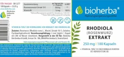Bioherba Rhodiola (Rosenwurz) Extrakt Kapseln| Online